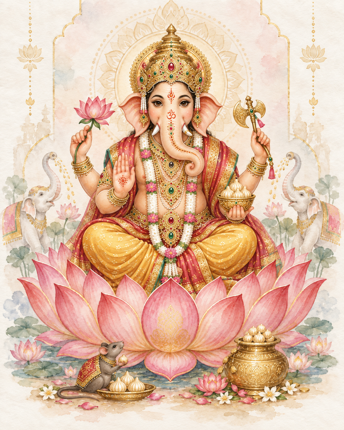 Ganesha – Aquarellillustration